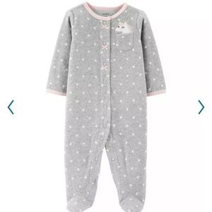 Carters Unicorn Snap-Up Fleece sleep and play